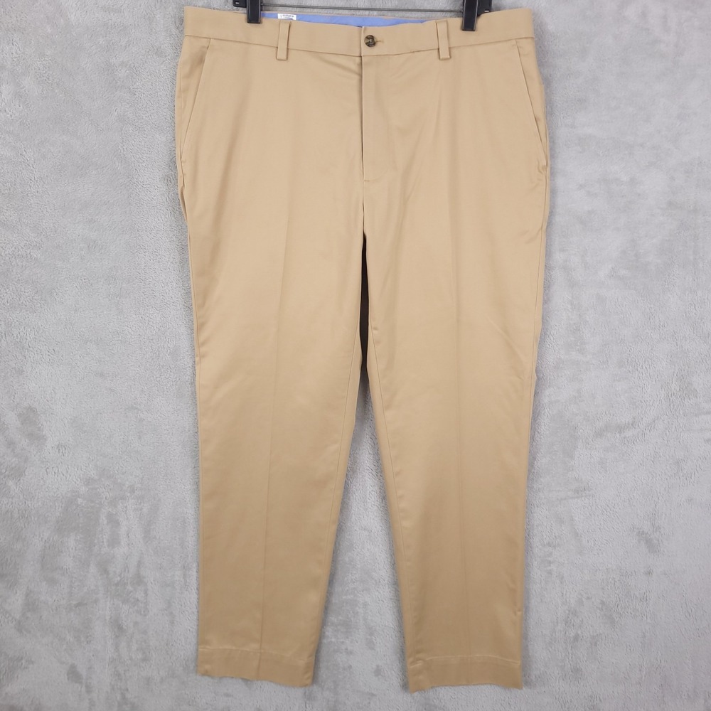 Brooks Brothers Pants Chinos Milano Mens 37X30  Beige Preppy Casual Office
